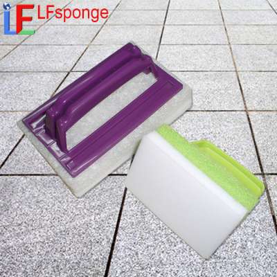 Cleaning Products Glass Cleaning Magic Melamine Sponge Brush wholesale tile cleaning pad with brush